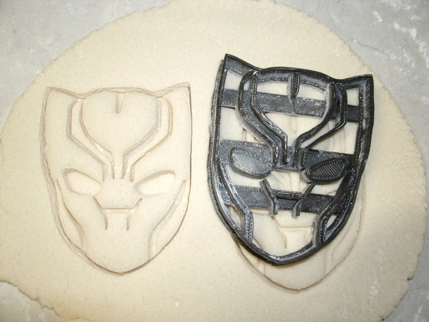 Black Panther Face Mask Superhero Character Cookie Cutter Made in USA PR599