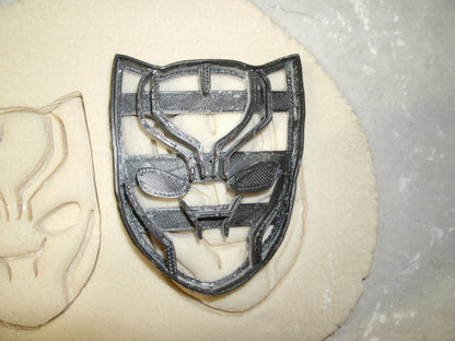 Black Panther Face Mask Superhero Character Cookie Cutter Made in USA PR599