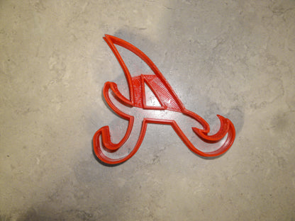 6x Atlanta Braves Fondant Cutter Cupcake Topper Size 1.75" USA FD2220