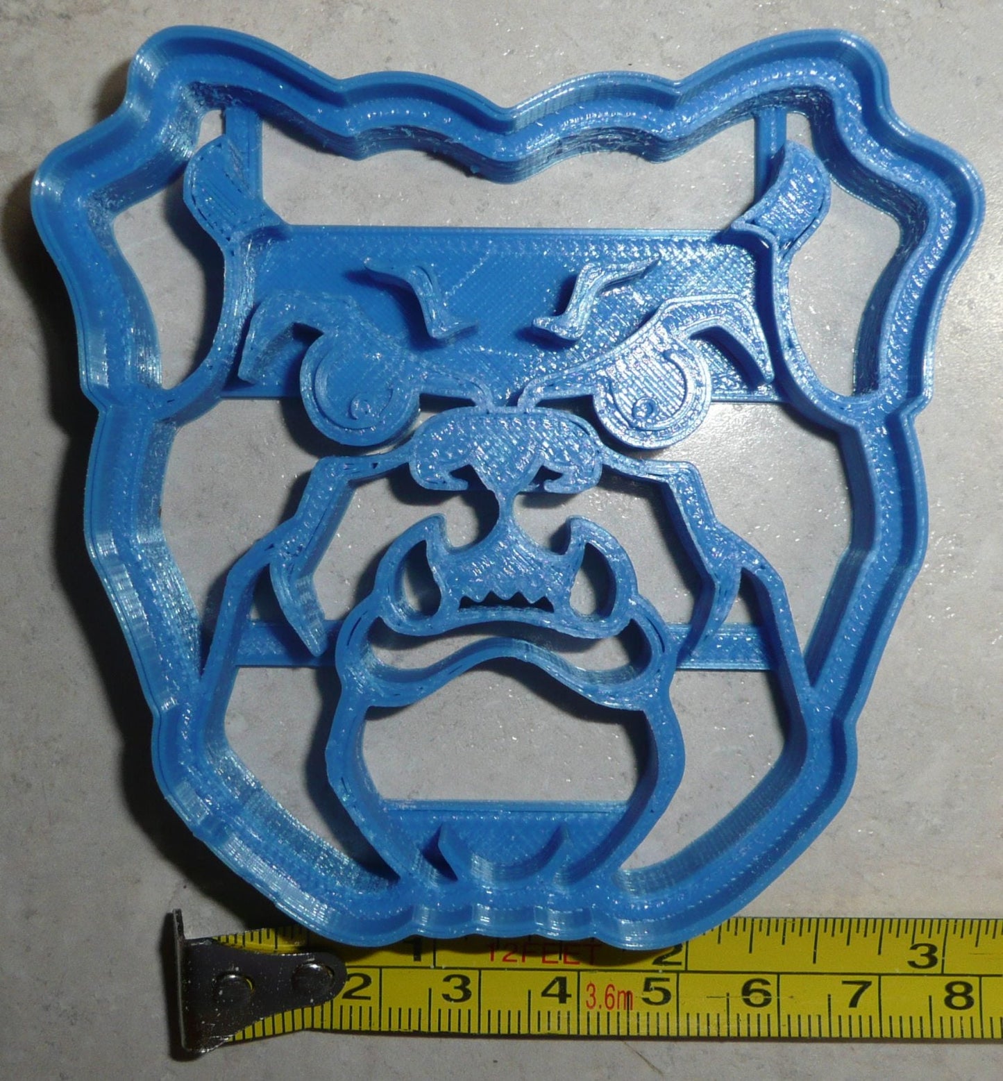 Bulldog Bulldogs Dog Face Sports Athletics Mascot Cookie Cutter USA PR2698