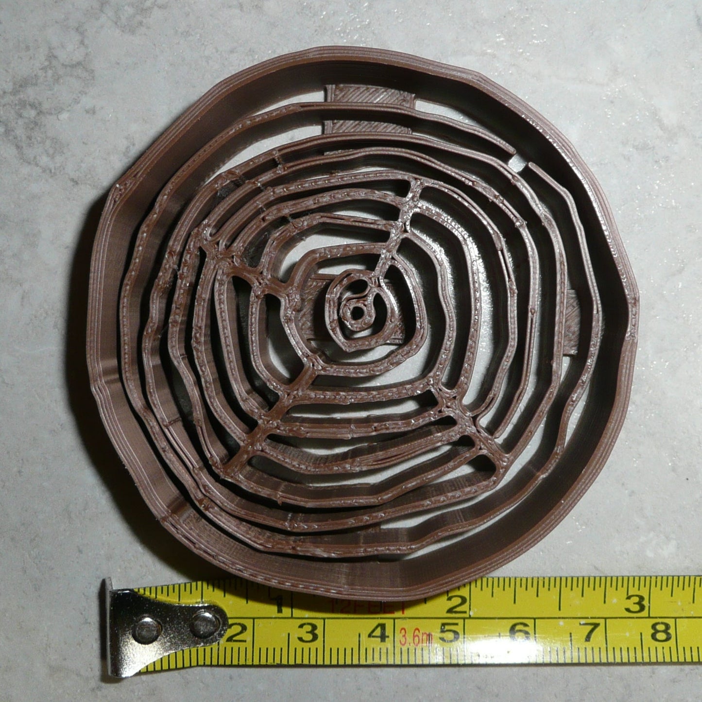 Detailed Tree Wood Grain Slice Stump Layer Outdoor Cookie Cutter USA PR2565