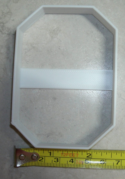 Emerald Cut Outline Shape Gemstone Gem Crystal Mineral Cookie Cutter USA PR2685