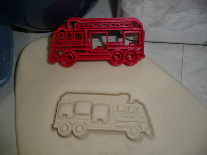 Fire Truck Firetruck Detailed Engine Fireman Sam Cookie Cutter USA PR2389