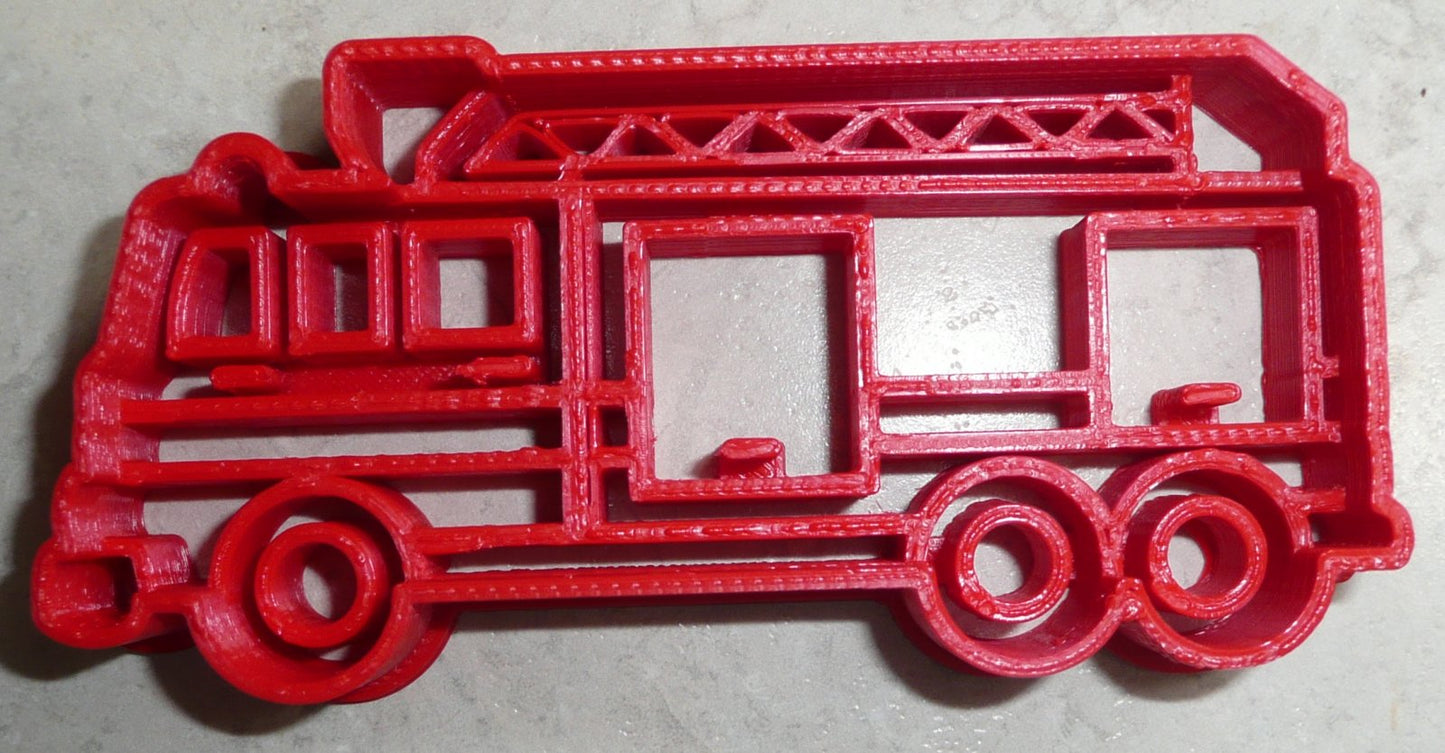 Fire Truck Firetruck Detailed Engine Fireman Sam Cookie Cutter USA PR2389