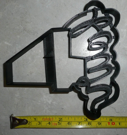 Number Four 4 With Word Birthday Anniversary Cookie Cutter USA PR2405