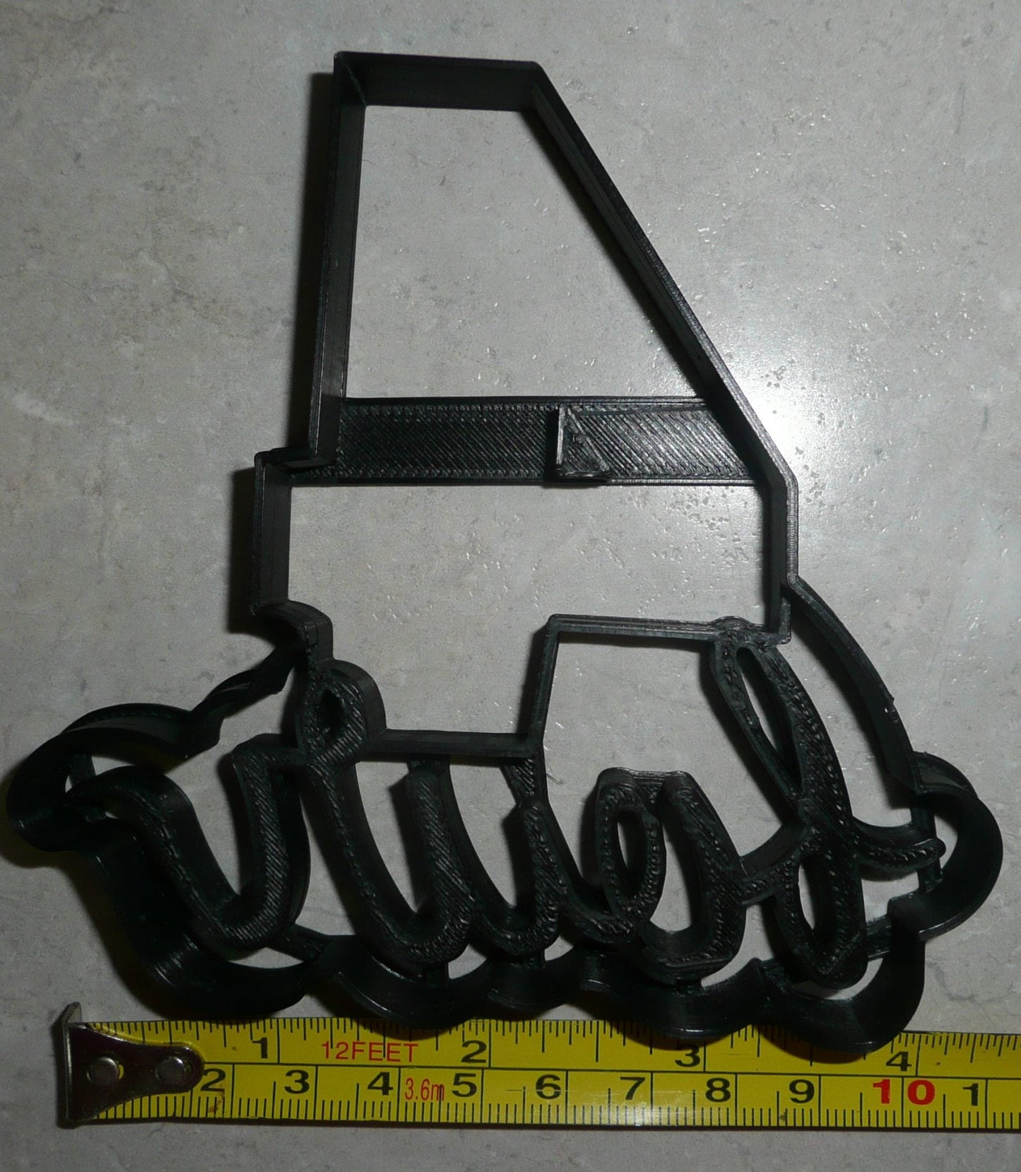 Number Four 4 With Word Birthday Anniversary Cookie Cutter USA PR2405