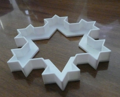 Fractal Star Baking Cookie Cutter Made In USA PR422