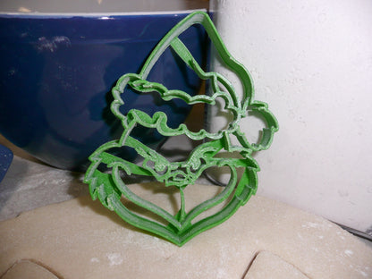 Grinch Head Dr Seuss Christmas Cartoon Cookie Cutter Made in USA PR682