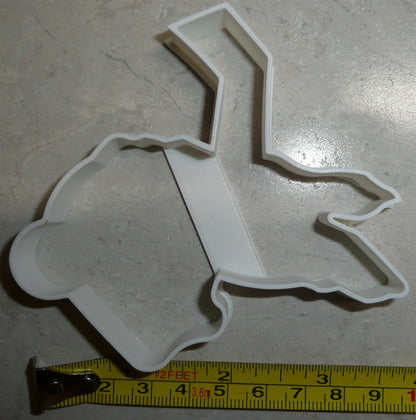 Ice Hockey Player With Stick Outline Cookie Cutter Made In USA PR2483
