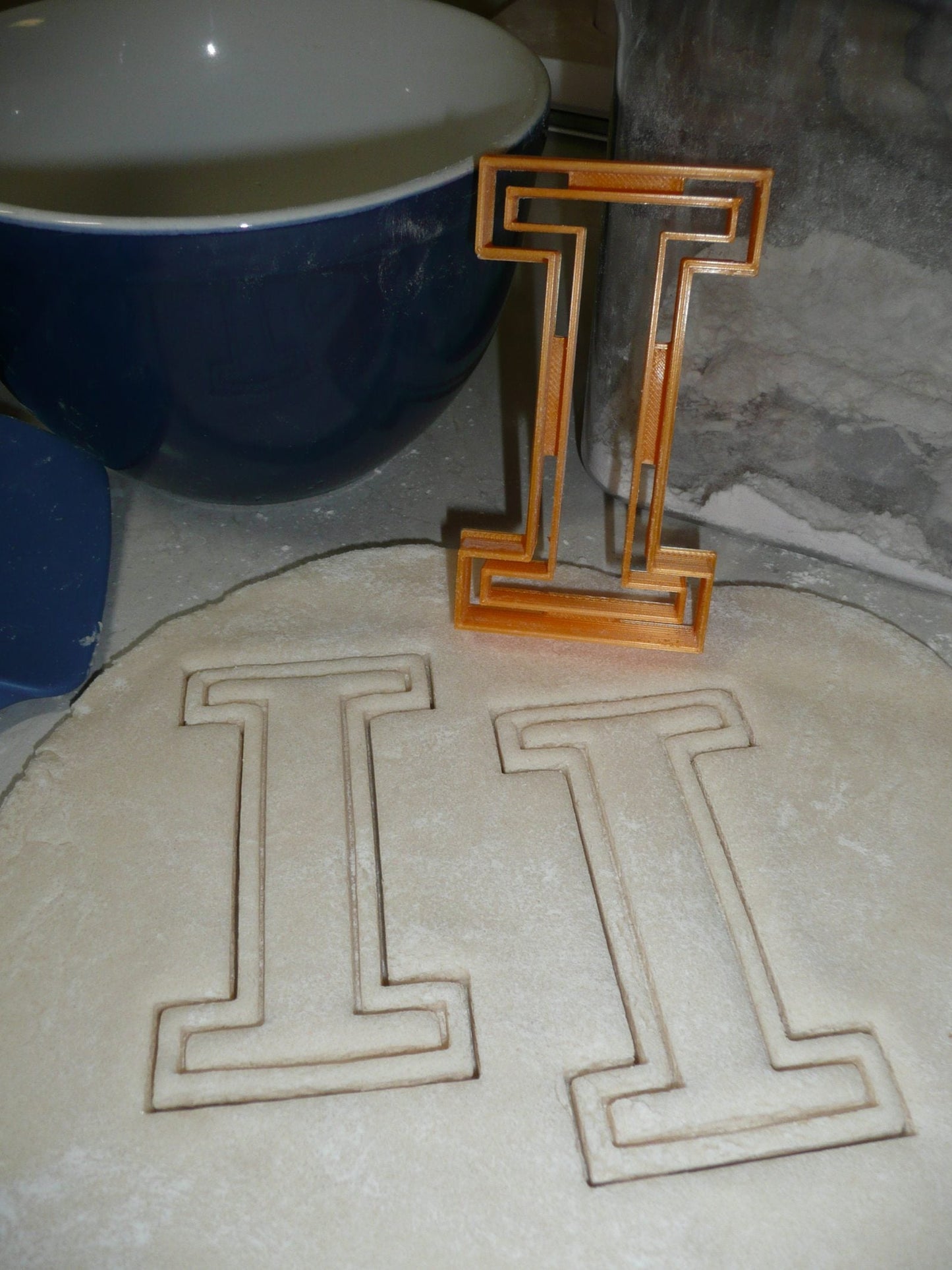 University of Illinois Fighting Illini I Letter Cookie Cutter Made In USA PR2254