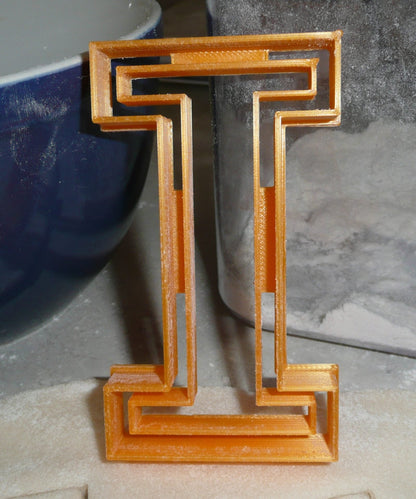 University of Illinois Fighting Illini I Letter Cookie Cutter Made In USA PR2254