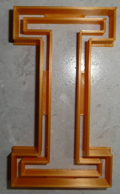 University of Illinois Fighting Illini I Letter Cookie Cutter Made In USA PR2254