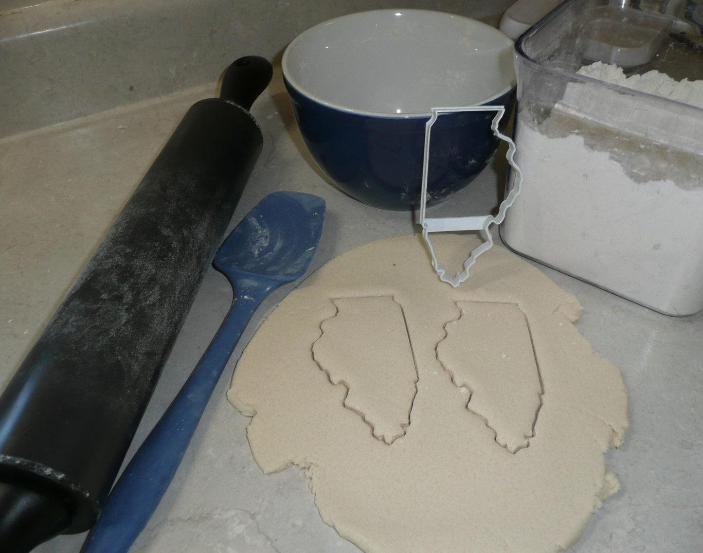 State of Illinois Outline Prairie Land Of Lincoln Cookie Cutter USA PR2716