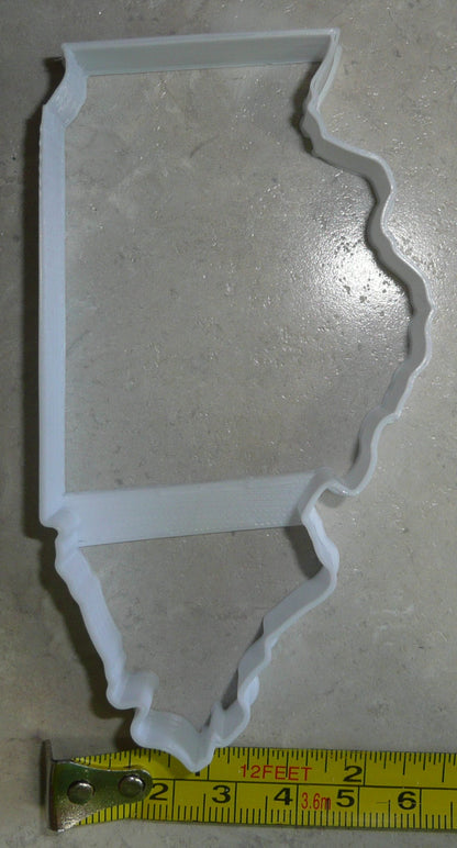 State of Illinois Outline Prairie Land Of Lincoln Cookie Cutter USA PR2716