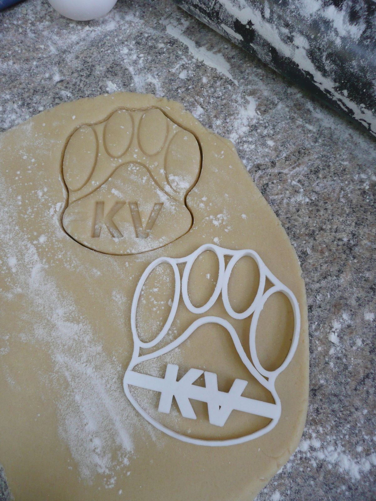 KVHS Kankakee Valley Cougar KV Paw Mascot Cookie Cutter Made in USA PR314