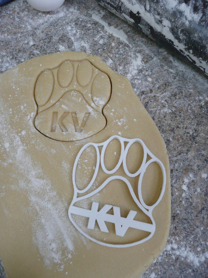 KVHS Kankakee Valley Cougar KV Paw Mascot Cookie Cutter Made in USA PR314