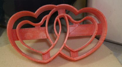 Linked Hearts Valentine Engagement Wedding Anniversary Cookie Cutter USA PR2589