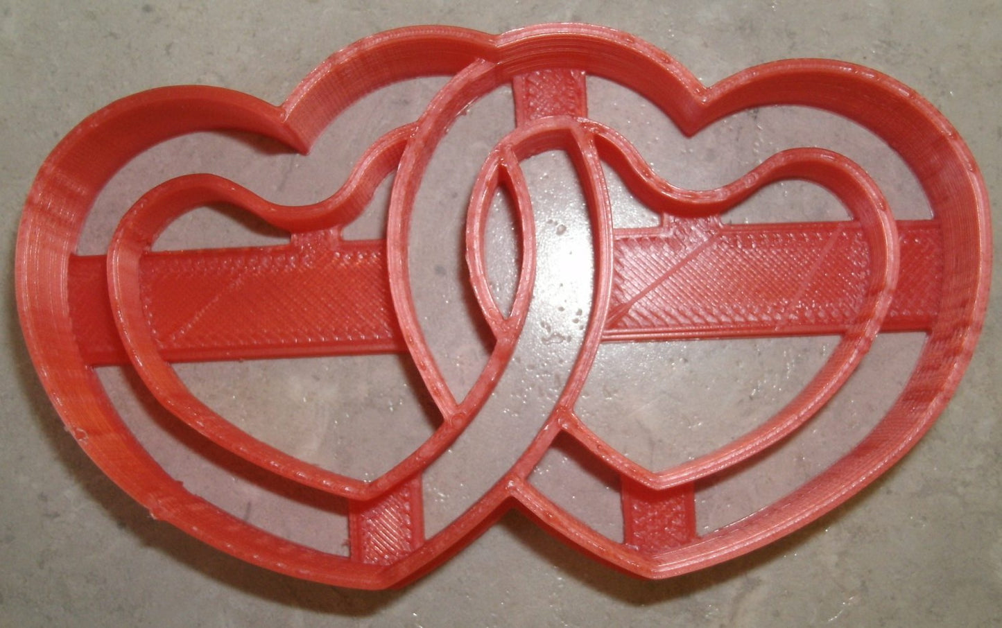 Linked Hearts Valentine Engagement Wedding Anniversary Cookie Cutter USA PR2589