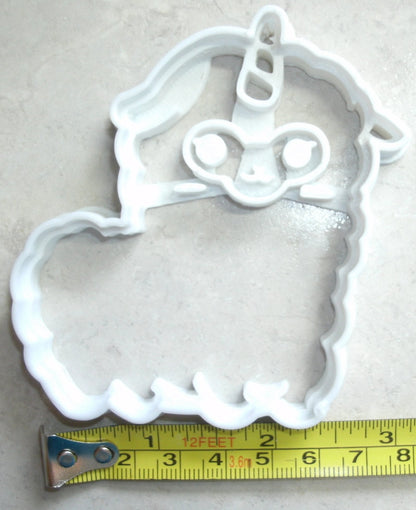 Unicorn Llama Fairy Tale Animal Llamacorn Cookie Cutter Made In USA PR2367