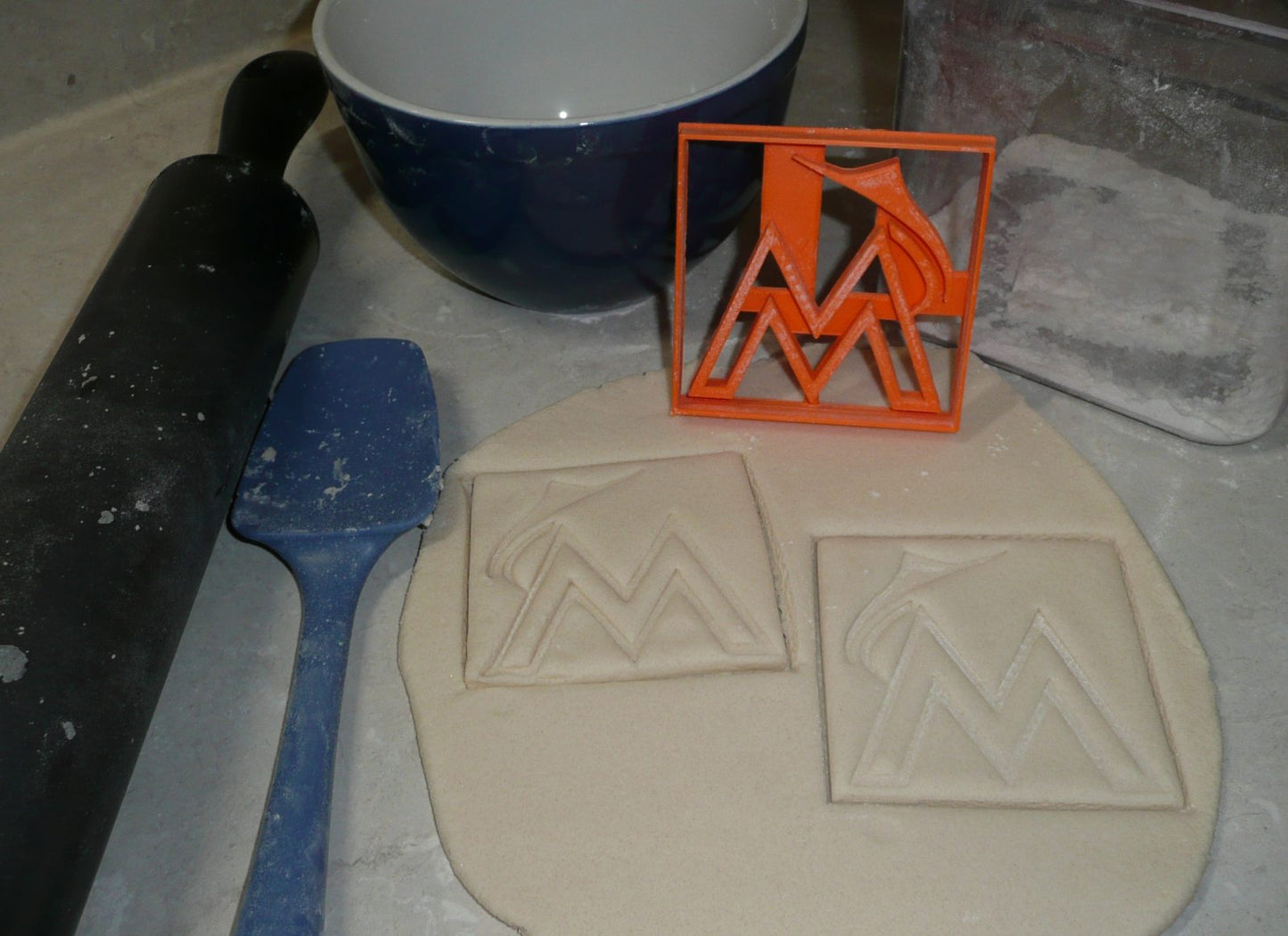 Miami Marlins M Logo MLB Baseball Team Sports Athletics Cookie Cutter USA PR2576