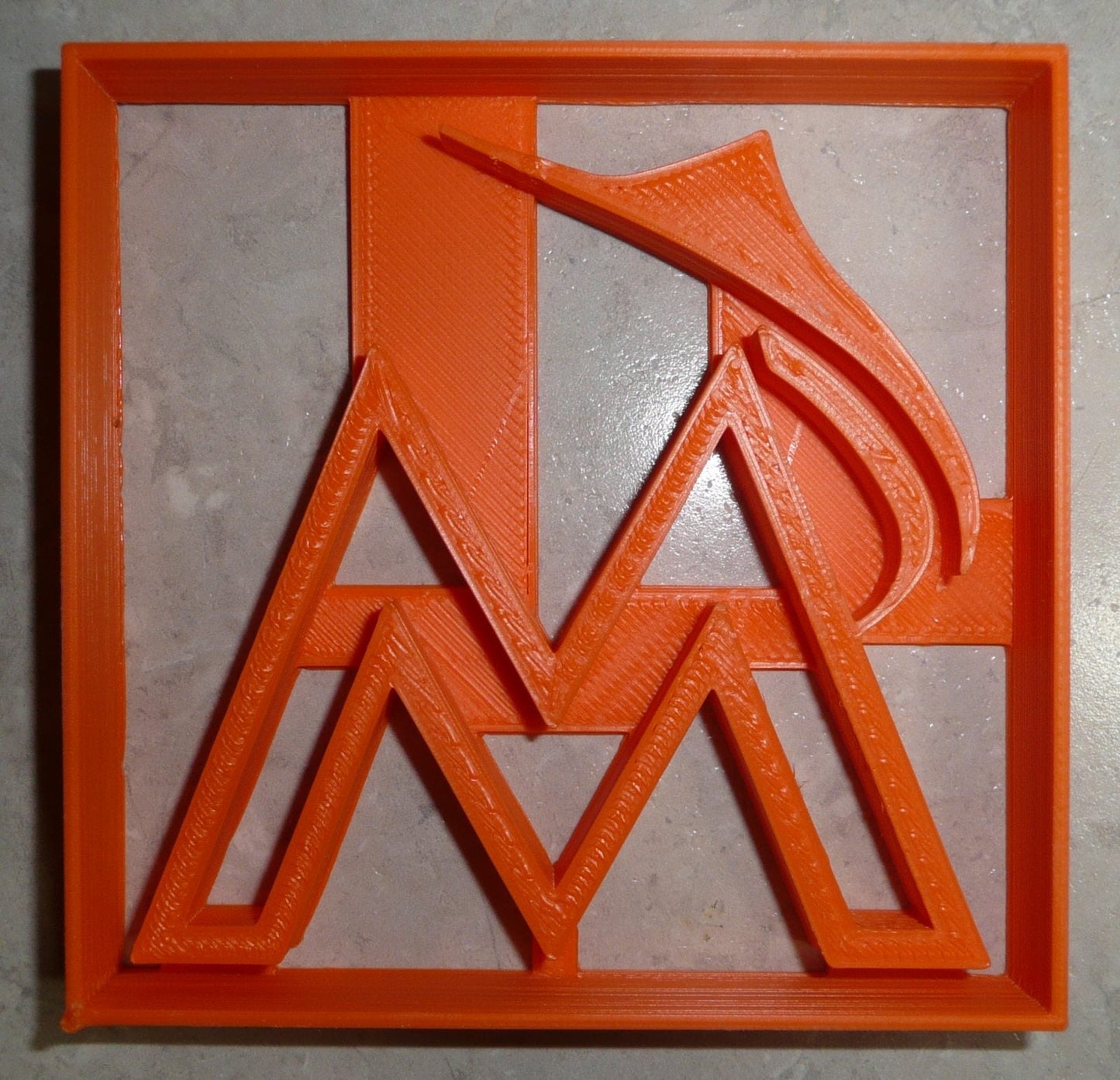 Miami Marlins M Logo MLB Baseball Team Sports Athletics Cookie Cutter USA PR2576