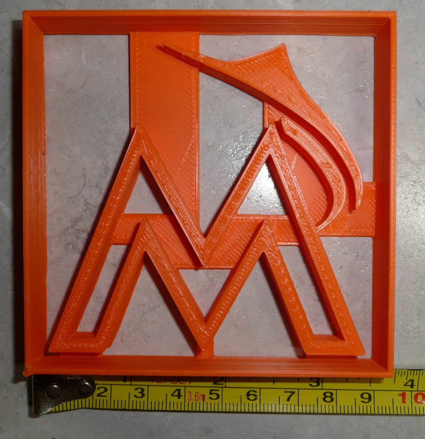 Miami Marlins M Logo MLB Baseball Team Sports Athletics Cookie Cutter USA PR2576