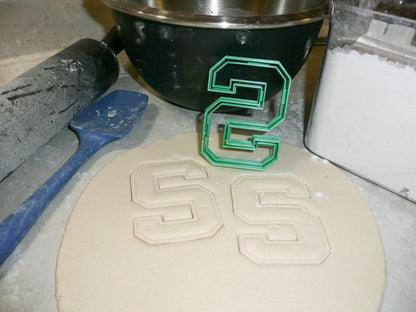 Michigan State University MSU S Letter Cookie Cutter Made In USA PR2226