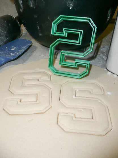 Michigan State University MSU S Letter Cookie Cutter Made In USA PR2226