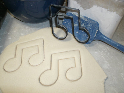 Double Music Note Notation Symbol Staff Cookie Cutter Made in USA PR609