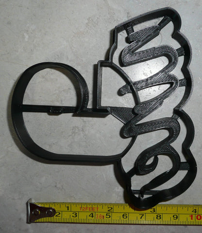 Number Nine 9 With Word Birthday Anniversary Cookie Cutter USA PR2410