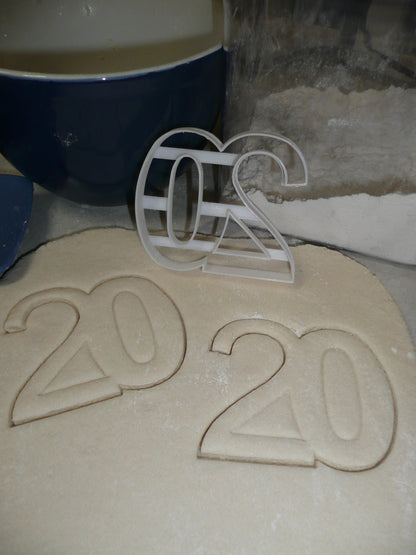 Number 20 Twenty Birthday Anniversary Party Cookie Cutter Made in USA PR108-20