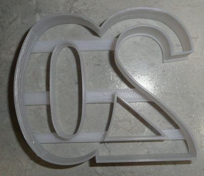 Number 20 Twenty Birthday Anniversary Party Cookie Cutter Made in USA PR108-20