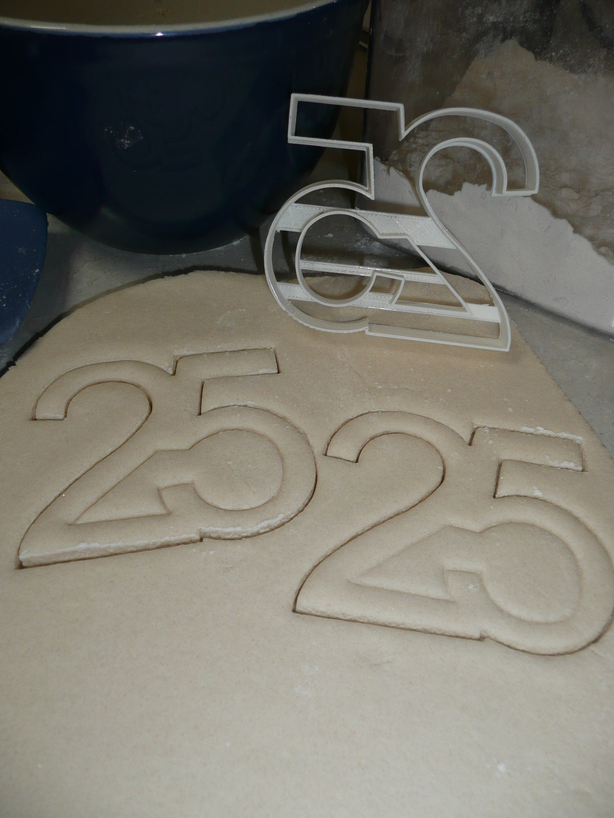 Number 25 Twenty Five Birthday Anniversary Sports Cookie Cutter USA PR108-25