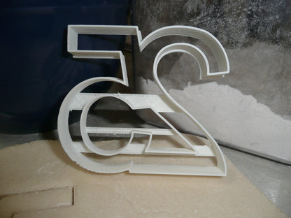 Number 25 Twenty Five Birthday Anniversary Sports Cookie Cutter USA PR108-25