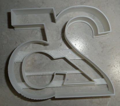 Number 25 Twenty Five Birthday Anniversary Sports Cookie Cutter USA PR108-25