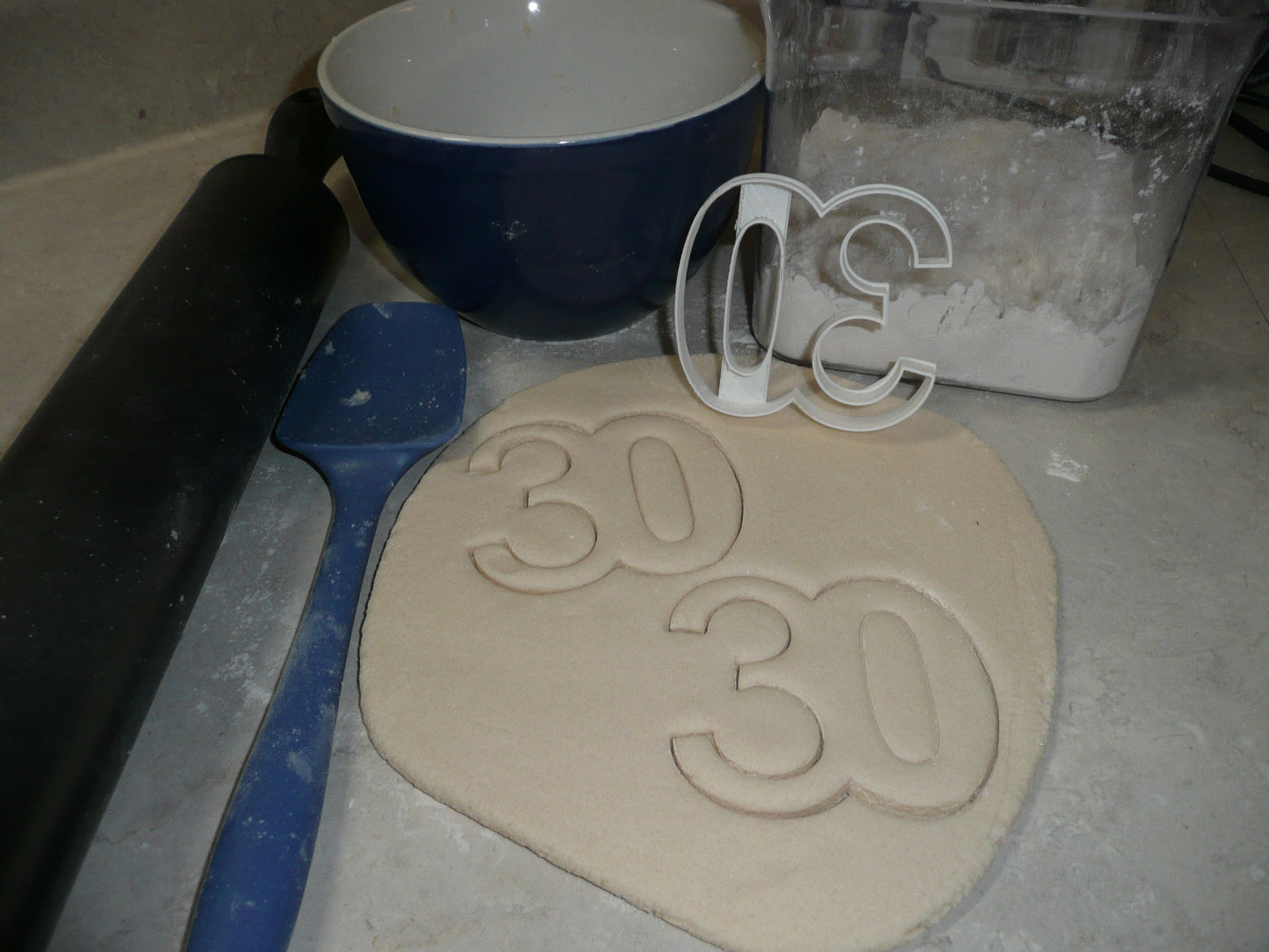 Number 30 Thirty Birthday Anniversary Sports Cookie Cutter USA PR108-30