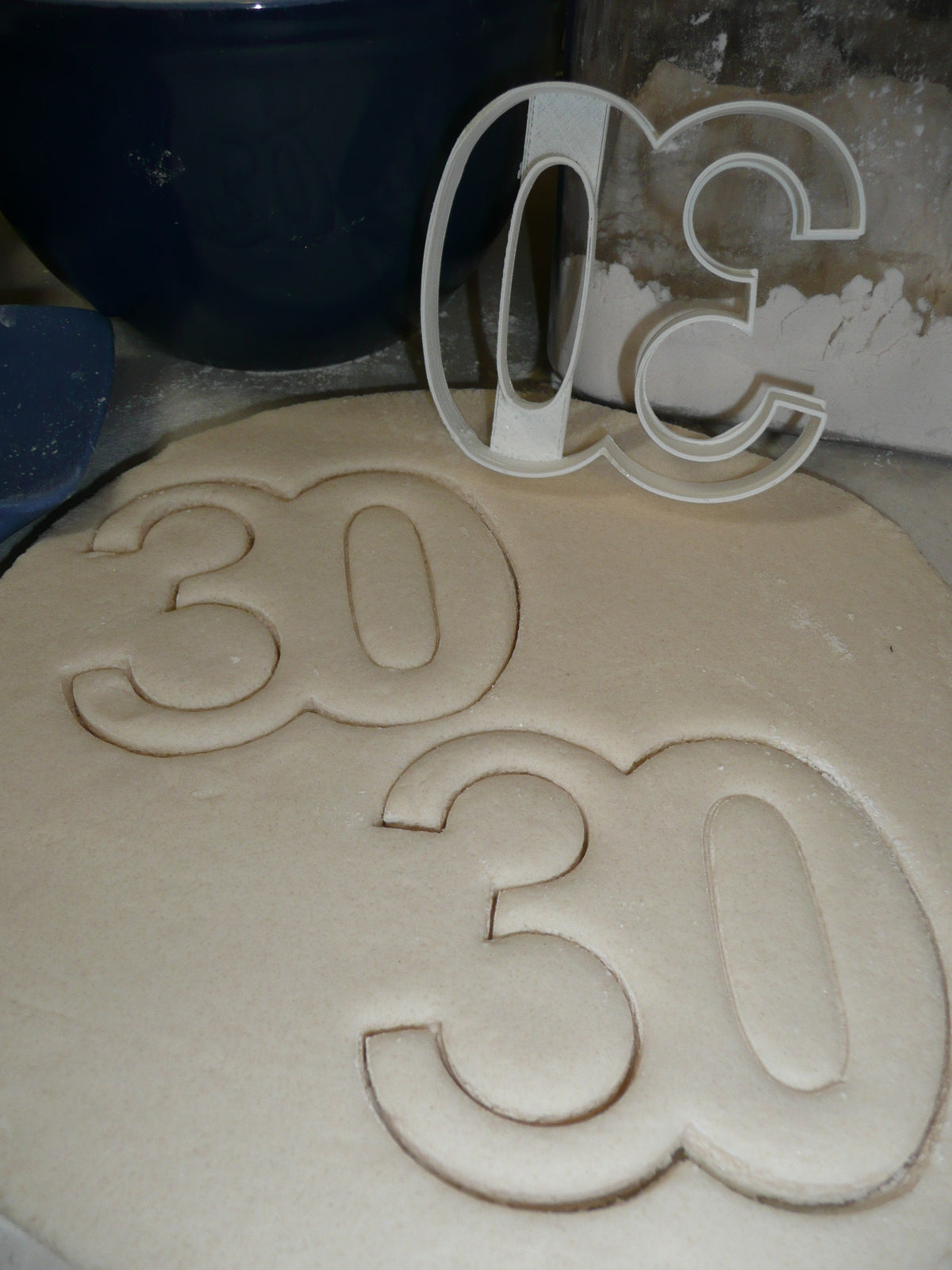 Number 30 Thirty Birthday Anniversary Sports Cookie Cutter USA PR108-30