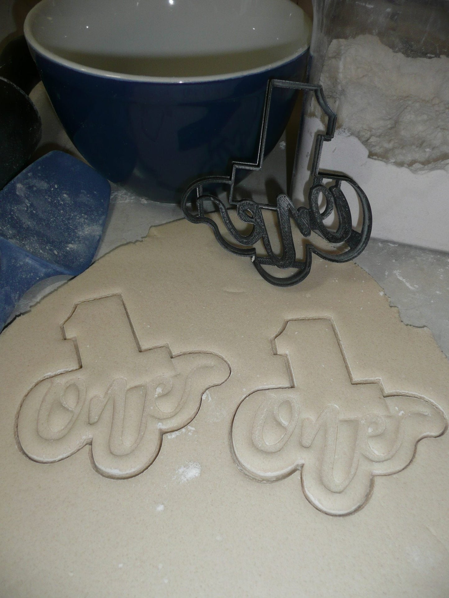 Number One 1 With Word Birthday Anniversary Cookie Cutter USA PR2402