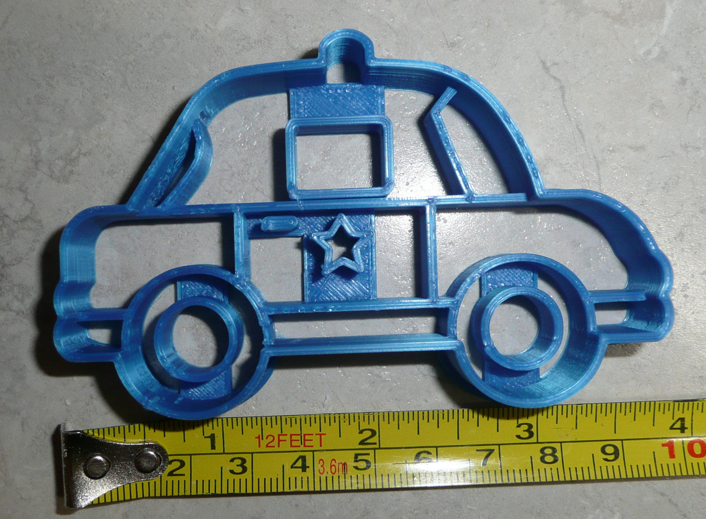 Police Car Ground Emergency Vehicle Transport Patrol Cookie Cutter USA PR2607