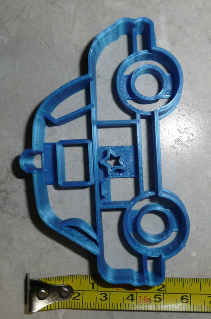 Police Car Ground Emergency Vehicle Transport Patrol Cookie Cutter USA PR2607