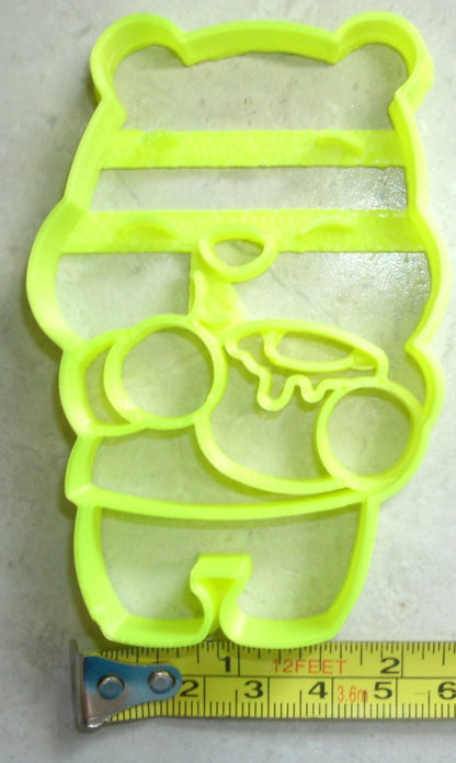 Winnie The Pooh Holding Honey Hunny Pot Cookie Cutter Made In USA PR2374