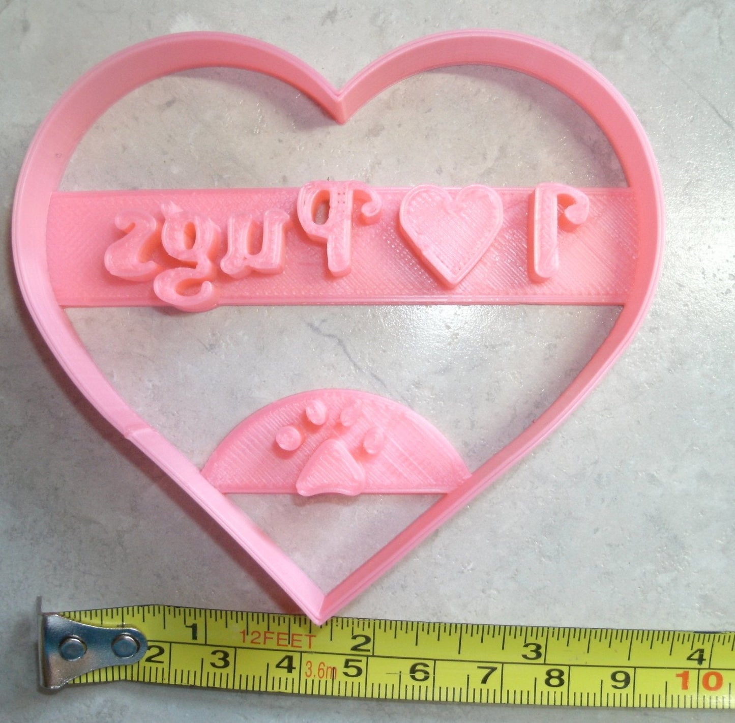 I Love Pugs Heart Pug Dog Breed Animal Pet Puppy Cookie Cutter USA PR2370