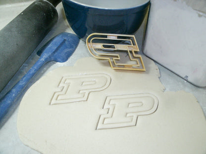 Purdue Boilermakers P Letter University Cookie Cutter Made In USA PR2216