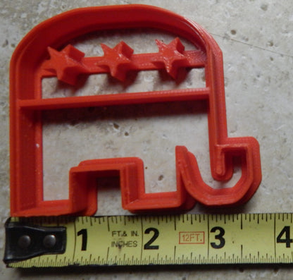 Republican Election Politics Political Elephant Cookie Cutter Made In USA PR2137