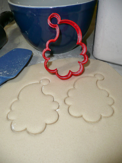 Santa Claus Saint Nicholas With Hat Outline Christmas Cookie Cutter USA PR2204