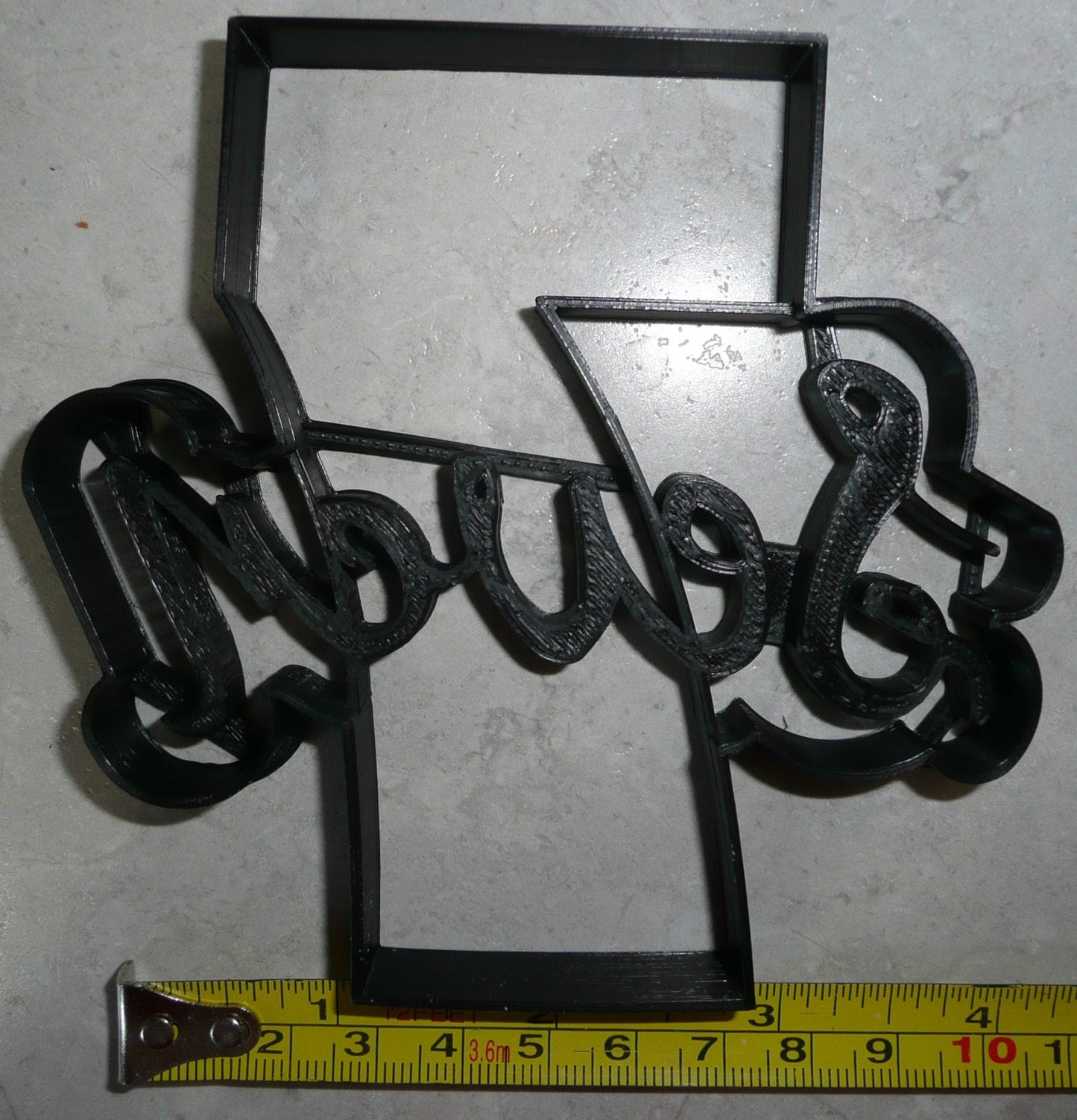 Number Seven 7 With Word Birthday Anniversary Cookie Cutter USA PR2408