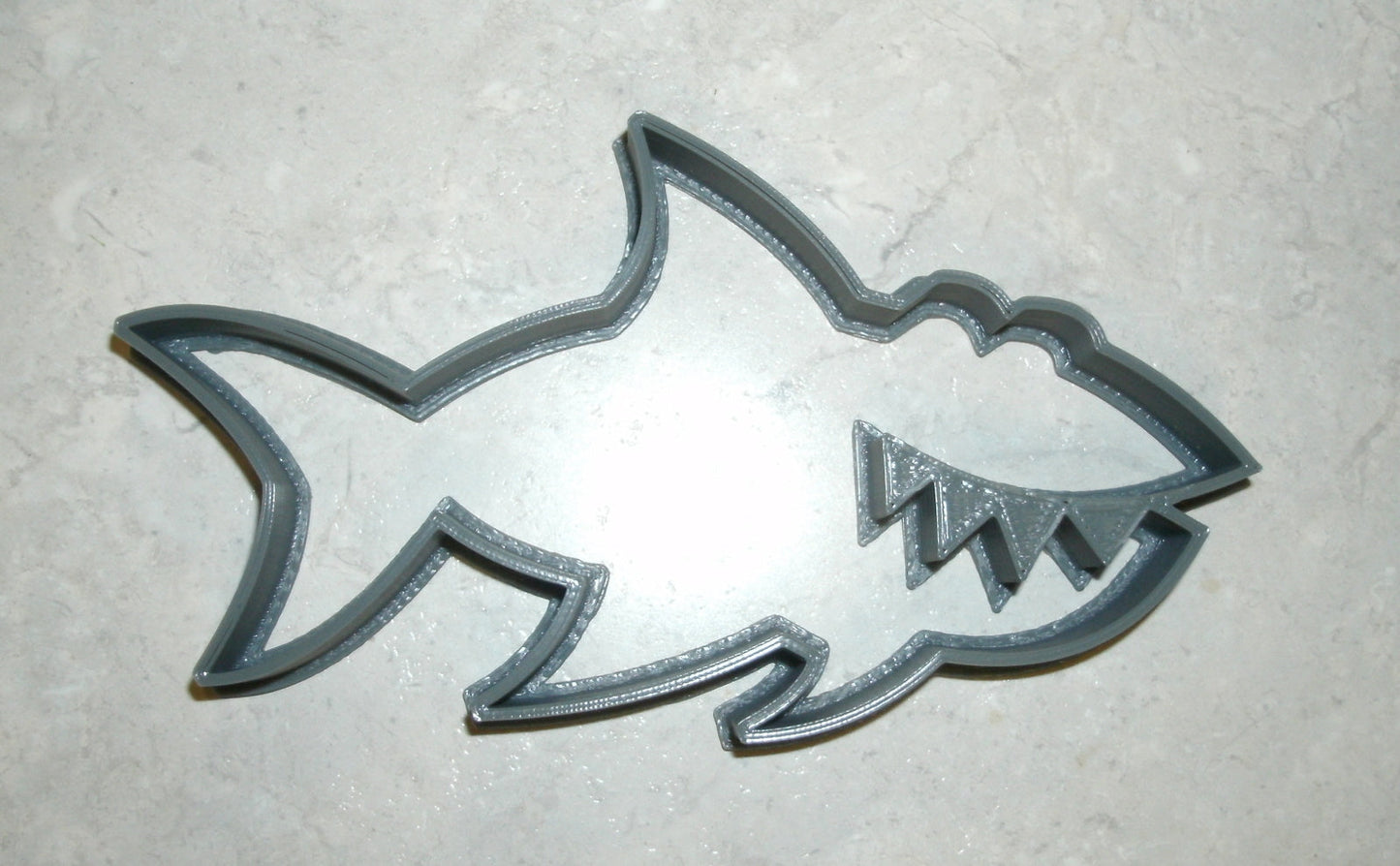 6x Shark Ocean Predator Fondant Cutter Cupcake Topper Size 1.75 Inch USA FD595