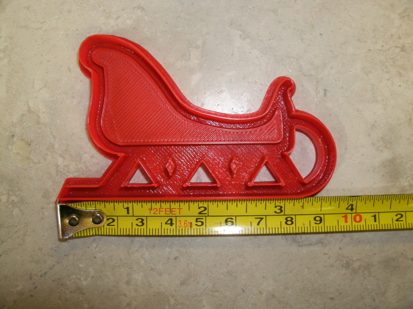 Santa Sleigh Christmas Holiday Winter Snow Ride Cookie Cutter USA PR180