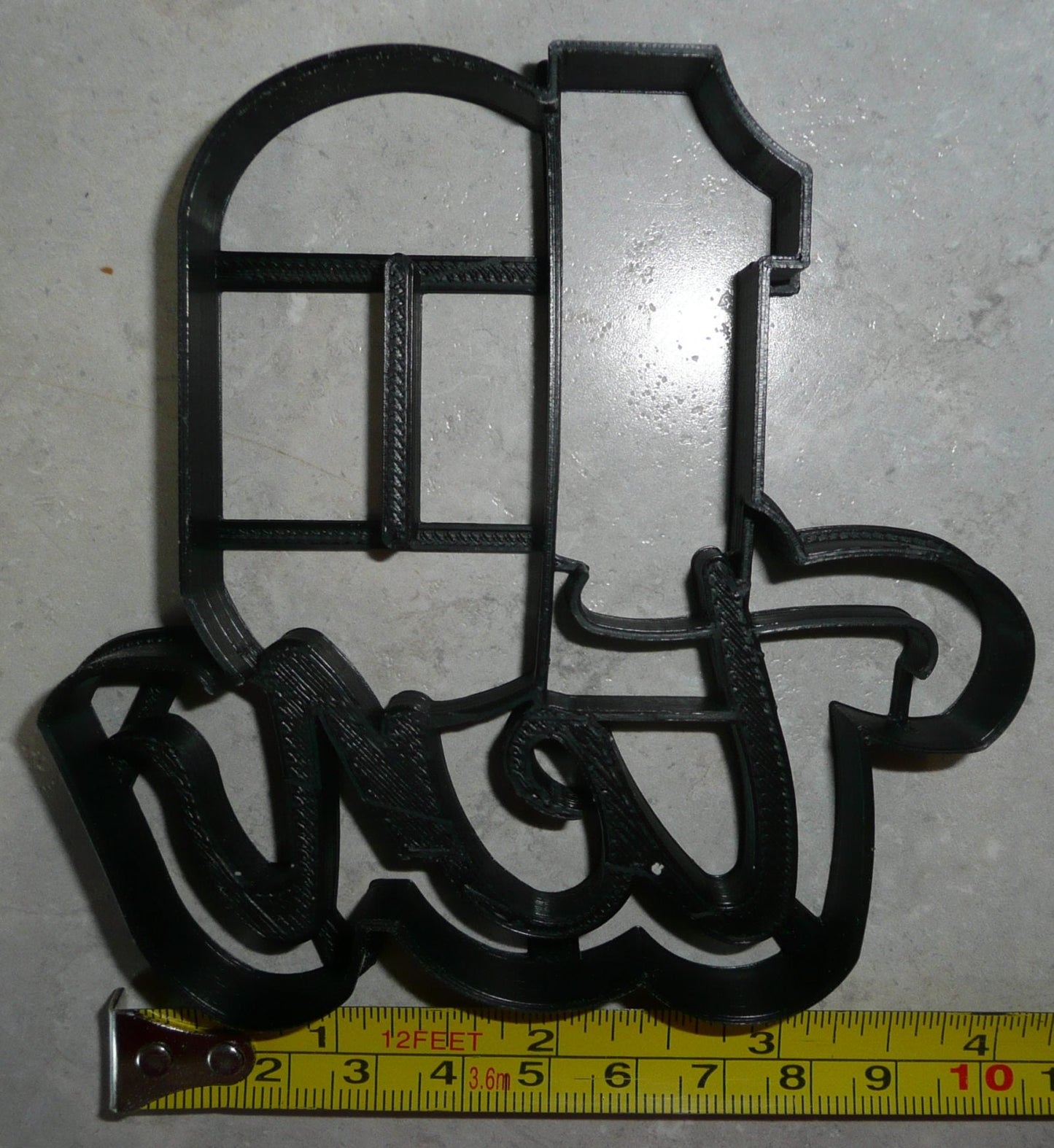 Number Ten 10 With Word Birthday Anniversary Cookie Cutter USA PR2411