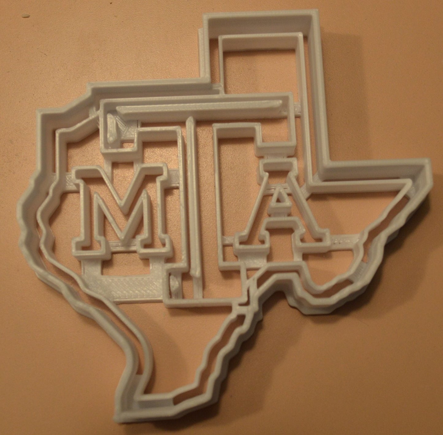 Texas A&M Imprint in State Shape Cookie Cutter Made in USA PR2633